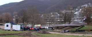 Baustelle f&uuml;r die Gartenschau 2027 in Bad Urach