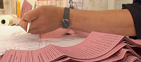 Kommunalwahl: Ausz&auml;hlung der Stimmen