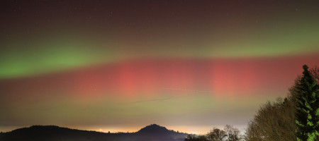Polarlichter &uuml;ber Pfullingen