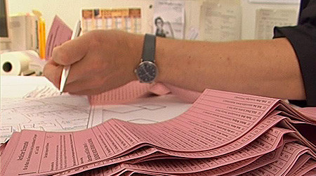Kommunalwahl: Ausz&auml;hlung der Stimmen