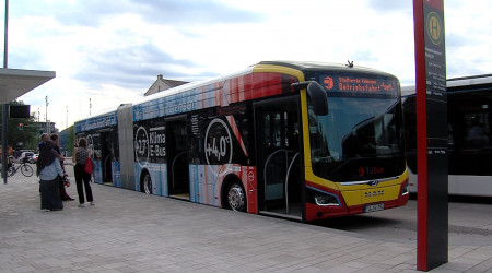 Klima E-Bus in T&uuml;bingen vorgestellt