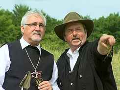 Bischof Gebhard F&uuml;rst und Sch&auml;fer Gerhard Stotz