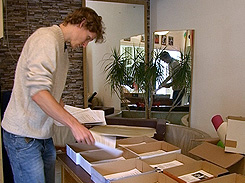 Altpapier wird sortiert