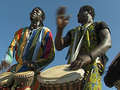 Afrikanische Trommler