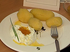 Kartoffeln mit Quark und Lein&ouml;l