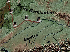 Germanien mit dem römischen Limes