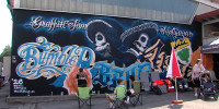 Graffiti-Kunstwerk beim Street-Art-Festival in Metzingen