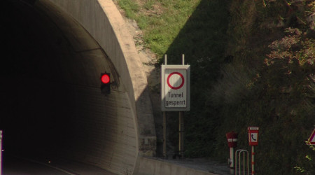 Scheibengipfeltunnel gesperrt
